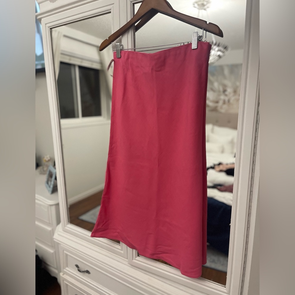 NWT Babaton Slip Midi Dress in Flaunt Pink - Size 8